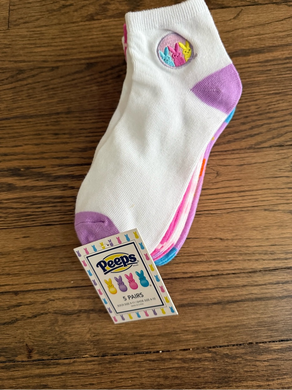 NWT Peeps Men's 5-Pack Low-Cut Casual Socks